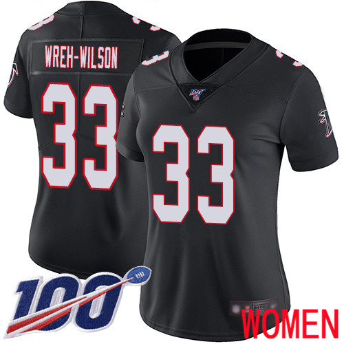Atlanta Falcons Limited Black Women Blidi Wreh-Wilson Alternate Jersey NFL Football #33 100th Season Vapor Untouchable